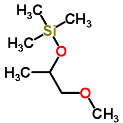 (1-甲氧基-2-丙氧基)三甲基硅烷结构式
