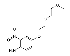 4-[2-(2-methoxyethoxy)ethoxy]-2-nitroaniline结构式