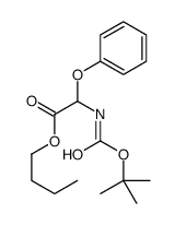 butyl 2-[(2-methylpropan-2-yl)oxycarbonylamino]-2-phenoxyacetate Structure