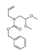 Carbamic acid, N-(2,2-dimethoxyethyl)-N-2-propen-1-yl-, phenylmethyl ester Structure