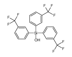 hydroxy-tris[3-(trifluoromethyl)phenyl]silane结构式