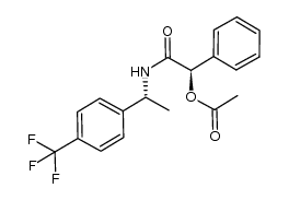(1R)-2-oxo-1-phenyl-2-({1-(R)-[4-(trifluoromethyl)phenyl]ethyl}amino)ethyl acetate Structure