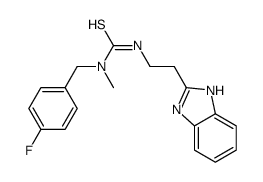 (9CI)-N-[2-(1H-苯并咪唑-2-基)乙基]-N-[(4-氟苯基)甲基]-N-甲基-硫脲结构式