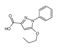 1-phenyl-5-propoxypyrazole-3-carboxylic acid Structure