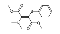 (E)-2-Dimethylamino-3-phenylsulfanyl-but-2-enedioic acid dimethyl ester Structure