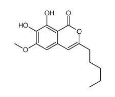 7,8-dihydroxy-6-methoxy-3-pentylisochromen-1-one结构式