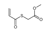 methyl 2-prop-2-enoylsulfanylacetate Structure