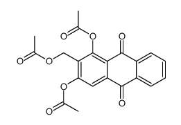 (1,3-diacetyloxy-9,10-dioxoanthracen-2-yl)methyl acetate结构式