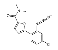 5-(2-azido-4-chlorophenyl)-N,N-dimethylfuran-2-carboxamide结构式
