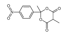 2,5-dimethyl-2-(4-nitrophenyl)-1,3-dioxane-4,6-dione结构式