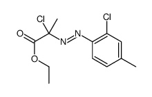 ethyl 2-chloro-2-[(2-chloro-4-methylphenyl)diazenyl]propanoate结构式