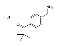 1-[4-(aminomethyl)phenyl]-2,2-dimethylpropan-1-one,hydrochloride Structure