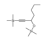 trimethyl(1-trimethylsilylhept-1-yn-3-yloxy)silane结构式