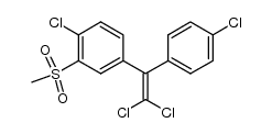 2-(4-chlorophenyl)-2-[(4-chloro-3-methylsulfonyl)phenyl]-1,1-dichloroethene结构式