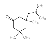 3-[(dimethylamino)methyl]-3,5,5-trimethylcyclohexan-1-one Structure