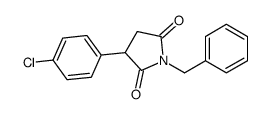 1-benzyl-3-(4-chlorophenyl)pyrrolidine-2,5-dione Structure