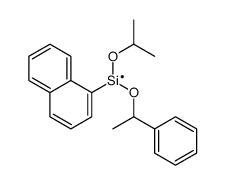 naphthalen-1-yl-(1-phenylethoxy)-propan-2-yloxysilicon Structure