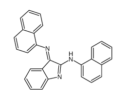 N-naphthalen-1-yl-2-naphthalen-1-yliminoindol-3-amine Structure