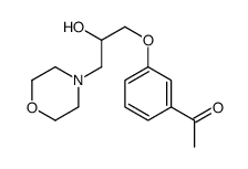 3'-(2-Hydroxy-3-morpholinopropoxy)acetophenone Structure