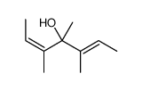 3,4,5-trimethylhepta-2,5-dien-4-ol结构式