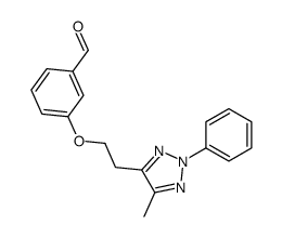 3-[2-(5-methyl-2-phenyltriazol-4-yl)ethoxy]benzaldehyde Structure