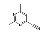 2,6-二甲基嘧啶-4-甲腈结构式