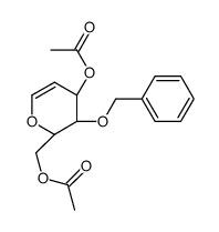 [(2R,3S,4R)-4-acetyloxy-3-phenylmethoxy-3,4-dihydro-2H-pyran-2-yl]methyl acetate Structure