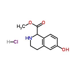 (+/-)-7-Hydroxy-1,2,3,4-tetrahydro-3-isoquinoline-4-carboxylic acid methyl ester hydrochloride Structure