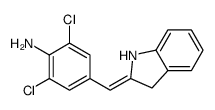 2,6-Dichloro-4-[(1,3-dihydro-2H-indol-2-ylidene)methyl]aniline Structure