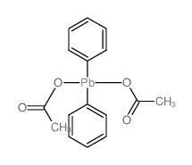 Acetic acid,1,1'-(diphenylplumbylene) ester structure