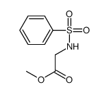 N-(苯磺酰基)甘氨酸甲酯结构式