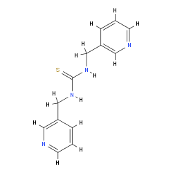 1,3-双(3-吡啶甲基)-2-硫脲结构式