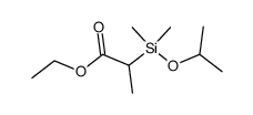 ethyl 2-(isopropoxydimethylsilyl)propanoate Structure