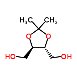 (-)-2,3-O-亚异丙基-D-苏力糖醇结构式