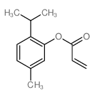 2-Propenoicacid, 5-methyl-2-(1-methylethyl)phenyl ester Structure