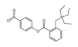 N,N-diethyl-N-(2-((4-nitrophenoxy)carbonyl)benzyl)ethanaminium结构式