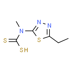 Carbamodithioic acid, (5-ethyl-1,3,4-thiadiazol-2-yl)methyl- (9CI)结构式