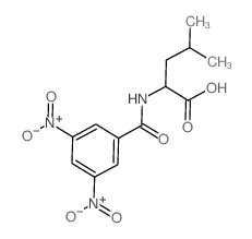 N-(3,5-二硝基苯甲酰)-L-亮氨酸结构式