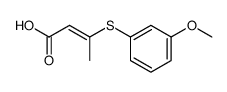(E)-3-((3-methoxyphenyl)thio)but-2-enoic acid Structure