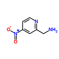 1-(4-Nitro-2-pyridinyl)methanamine structure