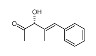 (3R)-3-hydroxy-4-methyl-5-phenyl-4-penten-2-one Structure