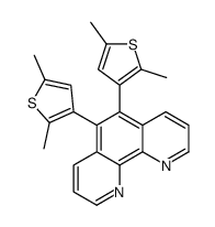 5,6-bis(2,5-dimethylthiophen-3-yl)-1,10-phenanthroline结构式