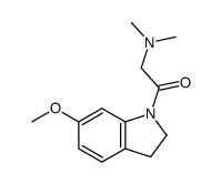 2-(二甲基氨基)-1-(6-甲氧基吲哚啉-1-基)乙酮结构式