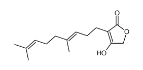α-(4,8-dimethyl-3,7-nonadienyl)-β-hydroxybutenolide结构式