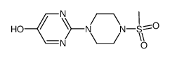 2-[4-(methylsulfonyl)piperazin-1-yl]pyrimidin-5-ol结构式