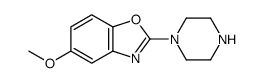 5-methoxy-2-piperazin-1-yl-1,3-benzoxazole结构式