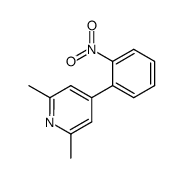 2,6-dimethyl-4-(2-nitrophenyl)pyridine Structure