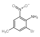 2-溴-4-甲基-6-硝基苯胺结构式