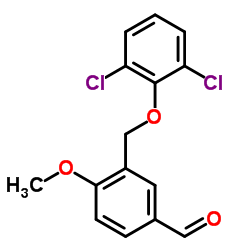 3-(2,6-DICHLORO-PHENOXYMETHYL)-4-METHOXY-BENZALDEHYDE Structure