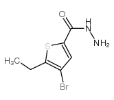 4-BROMO-5-ETHYL-THIOPHENE-2-CARBOXYLIC ACID HYDRAZIDE结构式